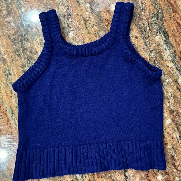 70s Vintage Girls Knit Sweater Vest - Picture 3 of 7